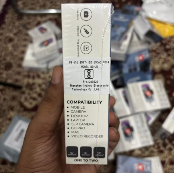 ab8fb082-74fd-4b66-b48f-22184465692c Dual Wireless Microphone System – 2.4GHz Vlogging Mic for Mobile, DSLR & YouTube Recording | Noise Reduction, Plug & Play, 360° Audio Pick