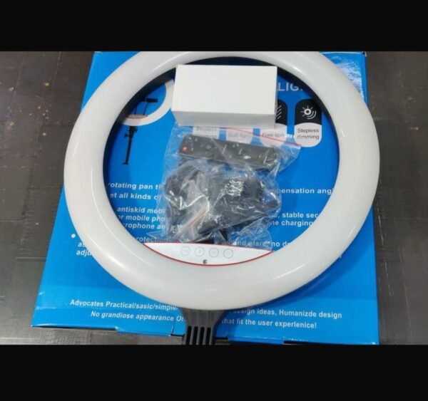 LJJ-45 LED Ring Fill Light with Stand | Professional Ring Light for YouTube Video, News Reporting, Makeup & Live Streaming