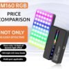 RGB Portable Pocket Camera Light | Rechargeable LED Video Light for Mobile & DSLR