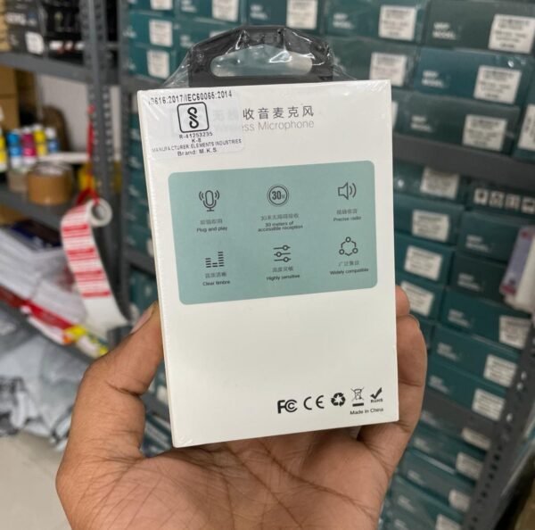 K8 Wireless Microphone for Type-C Devices | Collar Mic for YouTube, Reels & Video Recording