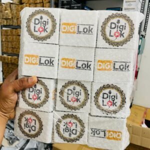 3x3 Inch Square Mic ID with Custom Logo Print | Glossy Sticker Laminated Mic Flag for News Reporting Microphone