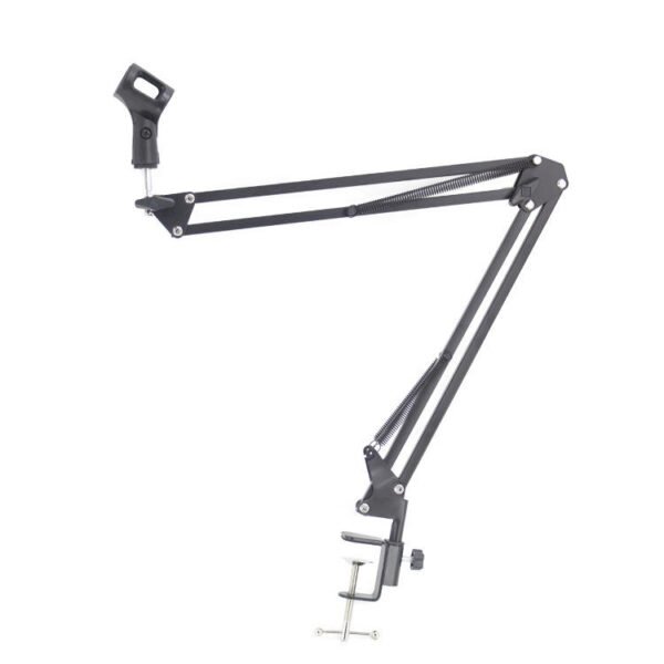 H00ad222464c64ed2874dac3c25d43b79j Table Mount Boom Scissor Arm Microphone Stand for Podcast Streaming Studio Setup