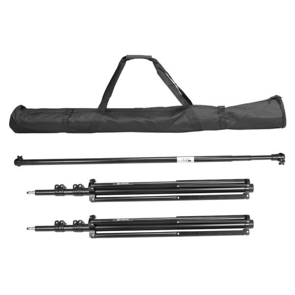 Portable Background Stand Green Screen Support System with Carrying Bag for Photography, YouTube Video, Studio & Live Streaming