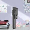 Ha4f2989c7af64fd7aecec286c34ae4adk Portable R1S Selfie Stick with Adjustable ABS Tripod Stand Compatible with iOS & Android Smartphones for Video Recording & Vlogging