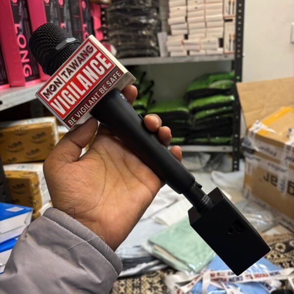 News Reporter Hand Microphone for iPhone and Android Phone Interview Reporting