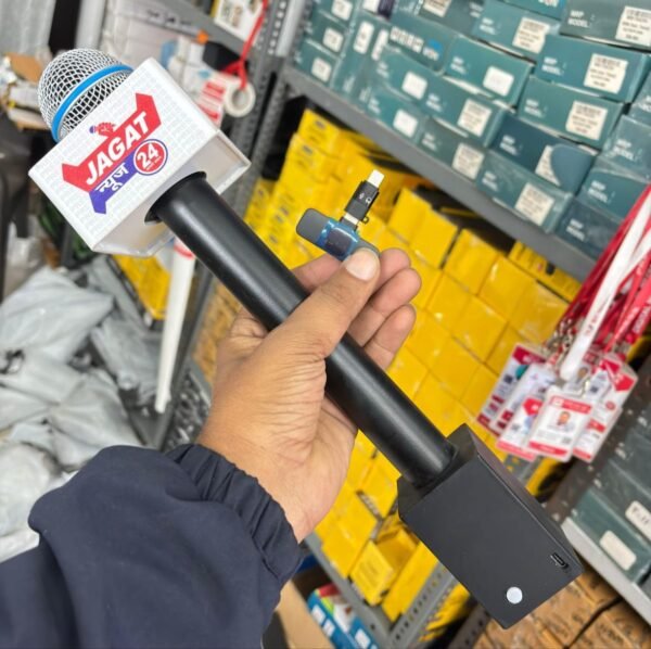 WON Wireless Reporter Mic ID Complete Set 🎤 | C Type & iOS Support | News Reporting Microphone