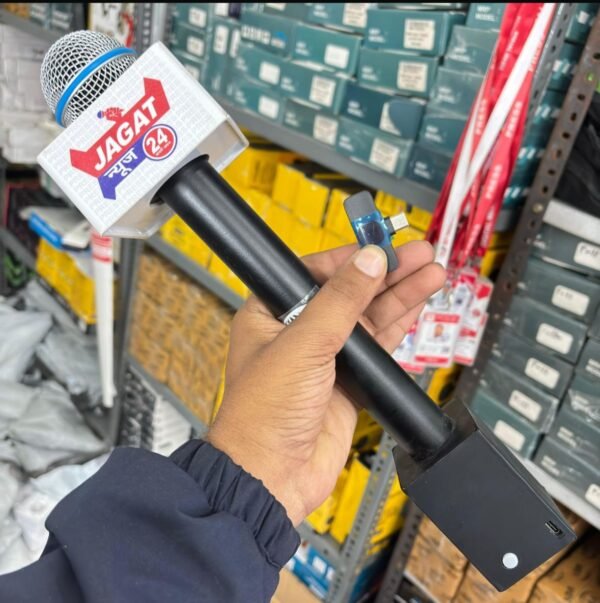 WON Wireless Reporter Mic ID Complete Set 🎤 | C Type & iOS Support | News Reporting Microphone