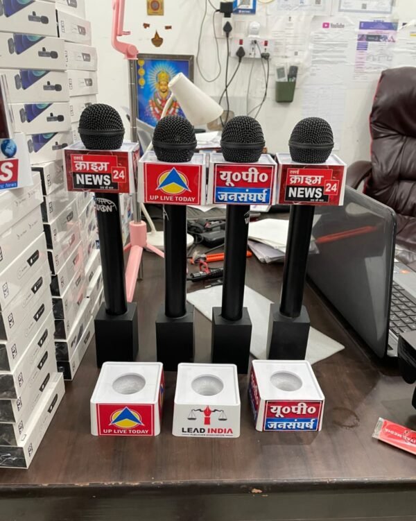 WON Wireless Reporter Mic ID Complete Set with Type-C and iOS Support for News Reporting