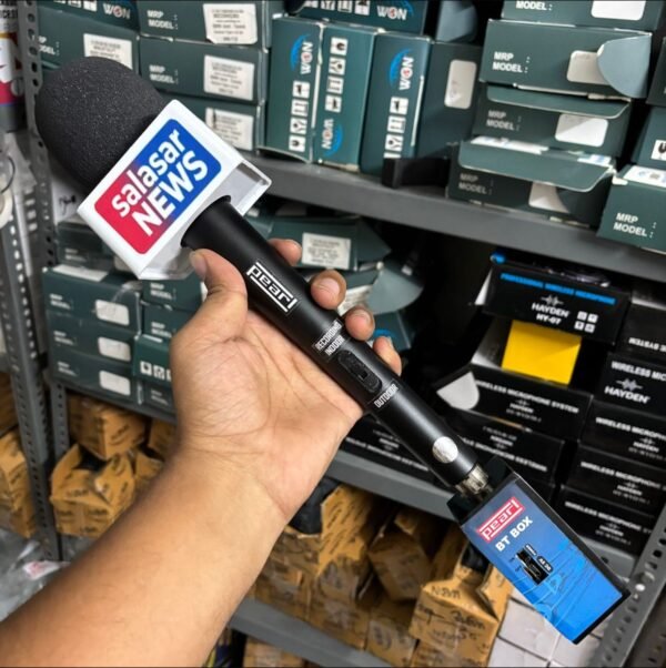 Bluetooth Media Mic for News Reporting with Logo Print 🎤 | Custom Logo Wireless Reporting Microphone