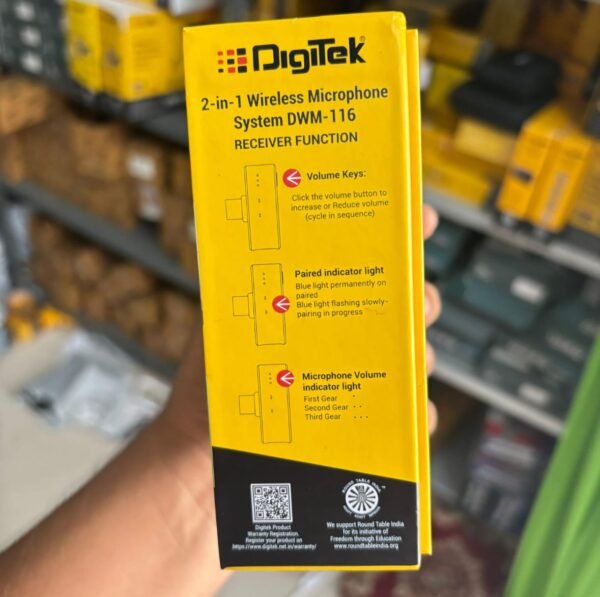 WhatsApp Image 2026-03-02 at 2.58.06 PM (1) DIGITEKĀ® (DWM-116) 2-in-1 Wireless Microphone š¤ | 2.4GHz | Type-C to C & C to LTC | DSLR, iOS & Android Compatible