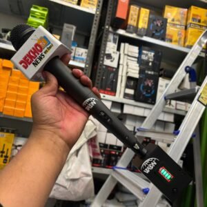 WON wireless reporting microphone for mobile with battery indicator for interview recording