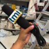 Shotgun Microphone for Mobile Interview | Media & Broadcast Reporter Mic with Station Logo
