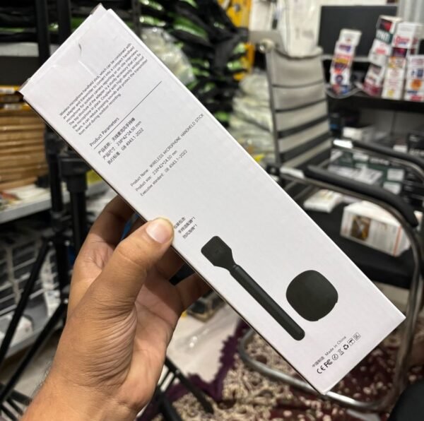 WhatsApp Image 2026-03-03 at 6.51.29 PM (1) Plastic Interview Mic Handle Stick for Wireless Microphones | Handheld Reporter Grip Compatible with DJI, Rode & Hollyland