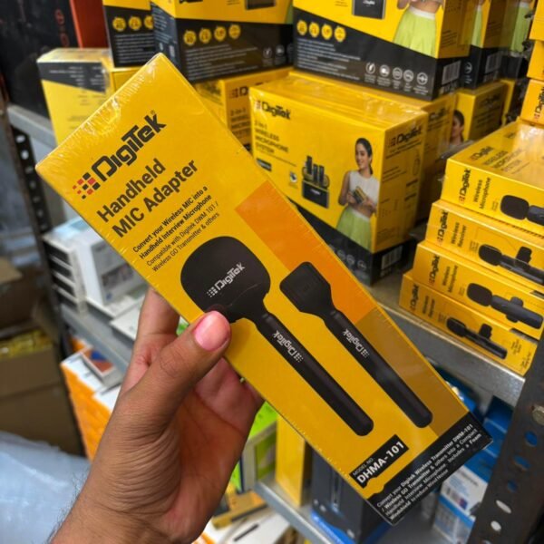 WhatsApp Image 2026-03-03 at 6.59.41 PM Digitek DHMA-101 Interview Adapter for Wireless GO Transmitter | Reporter Mic Adapter with Foam Windshield
