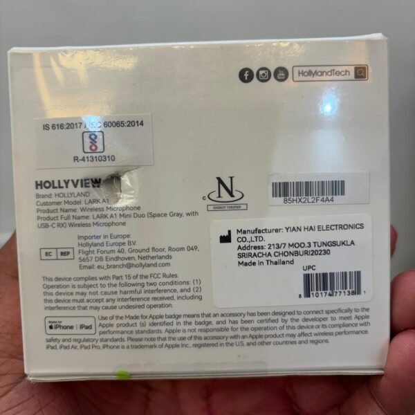 WhatsApp Image 2026-03-03 at 7.44.30 PM (5) Hollyland Lark A1 Mini Duo Wireless Microphone | Magnetic Lavalier Mic for iPhone, iPad & Android Smartphones