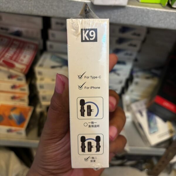 WhatsApp Image 2026-03-03 at 7.48.24 PM (2) K9 Dual Lavalier Wireless Microphone for Android & iPhone | Noise Reduction Lapel Mic for YouTube, Interview & Video Recording