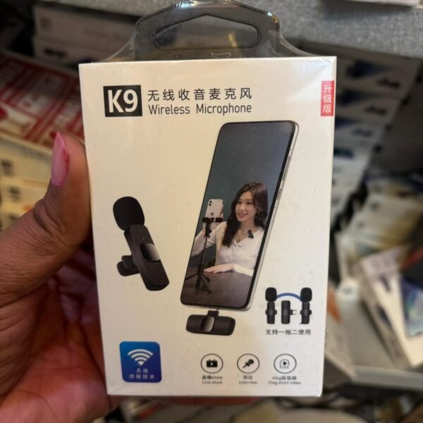 WhatsApp Image 2026-03-03 at 7.48.24 PM K9 Dual Lavalier Wireless Microphone for Android & iPhone | Noise Reduction Lapel Mic for YouTube, Interview & Video Recording