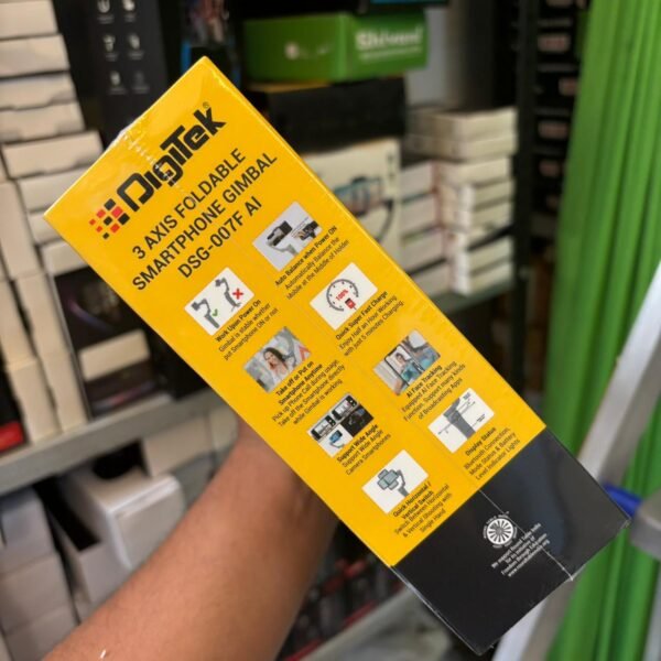 3-Axis Smartphone Gimbal Stabilizer Foldable Handheld Vlogging Stabilizer with AI Tracking for Android & iOS – Smooth Video Recording