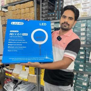 LJJ-45 LED Ring Fill Light with Stand | Professional Ring Light for YouTube Video, News Reporting, Makeup & Live Streaming