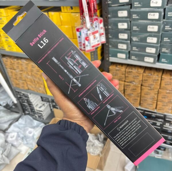 ecee030a-2ba3-486c-b4fa-82ccfa51b64e L16 Selfie Stick with Tripod & Stabilizer | Long Bluetooth Selfie Stick for Mobile, YouTube Video Recording, Vlogging & Live Streaming