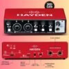 Audio Interface 24 Bit/192 Khz 2x2 USB Sound Card