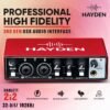 Audio Interface 24 Bit/192 Khz 2x2 USB Sound Card
