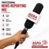 WON Professional Shotgun Wire Mic With Logo Print | Mobile News Reporting Mic