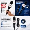 WON Professional Shotgun Wire Mic With Logo Print | Mobile News Reporting Mic