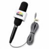 WON Professional Shotgun Wire Mic With Logo Print | Mobile News Reporting Mic