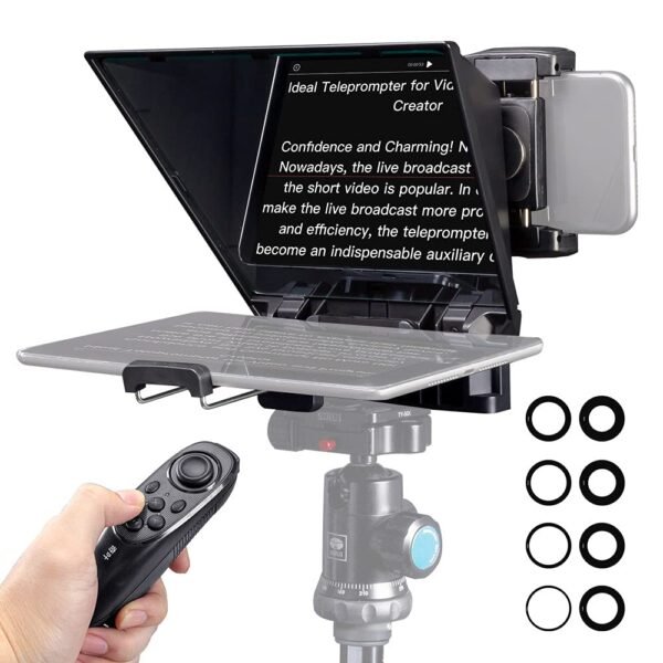 FEELWORLD TP2A Portable Smartphone DSLR Teleprompter | Wide Angle Lens | Professional Teleprompter for Video Creators