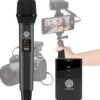 DIGIMORE UHF Wireless Handheld Microphone for Camera & Smartphones | Professional Wireless Mic for News Reporting, YouTube & Video Recording