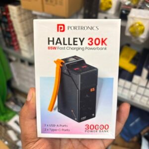 Portronics Halley 30K 65W Fast Charging Power Bank | 30000mAh High Capacity Power Bank