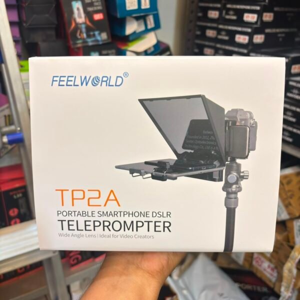 FEELWORLD TP2A Portable Smartphone DSLR Teleprompter | Wide Angle Lens | Professional Teleprompter for Video Creators