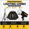 Digitek DCL-100W 100W Bi-Color LED Light with 60cm Softbox & Light Stand | Professional Lighting Combo