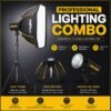 Digitek DCL-100W 100W Bi-Color LED Light with 60cm Softbox & Light Stand | Professional Lighting Combo