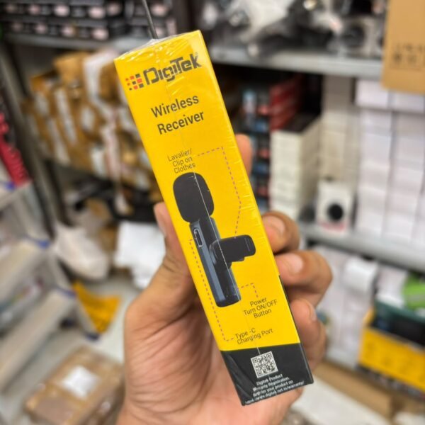 Digitek DWM-008 PRO Wireless Microphone with Type-C Receiver – Dual Mic System